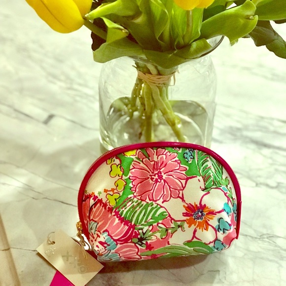 LILLY PULITZER TRAVEL CLUTCH BAG Nosey Posie Print 🌸🌺 - Picture 5 of 8
